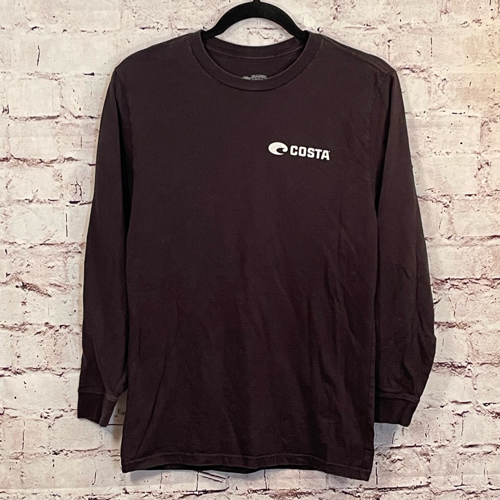 Mens Costa Del Mar Long Sleeve Tee Black Size Small